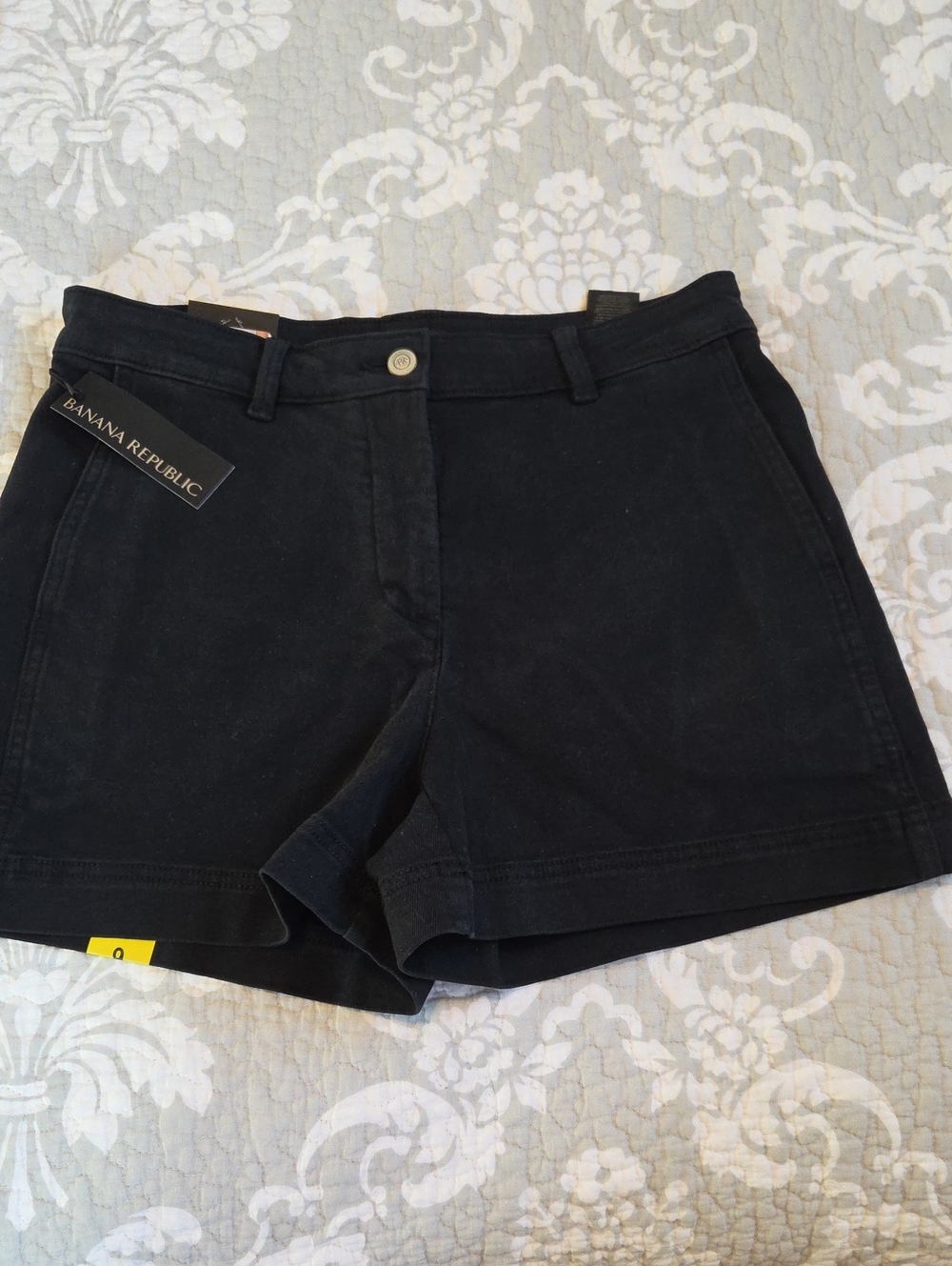 Banana Republic Black High-Rise Jean Shorts